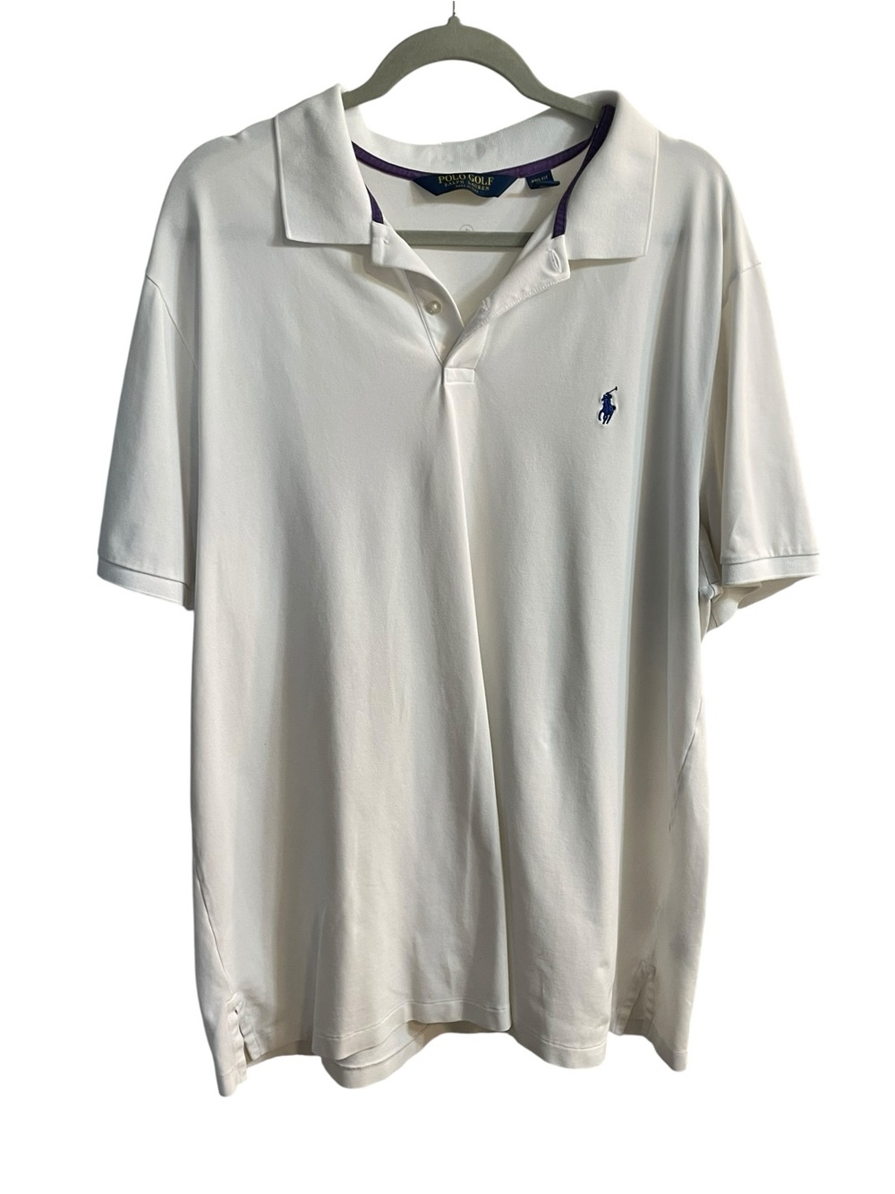 Polo Golf Ralph Lauren Pro Fit Polo Shirt White XXL Short Sleeve Performance